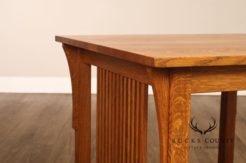 Stickley Mission Collection Oak Spindle Lamp Table gallery