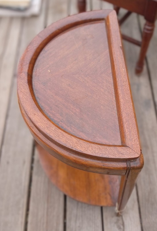 Mahogany Demilune Entry Table / Side Table gallery