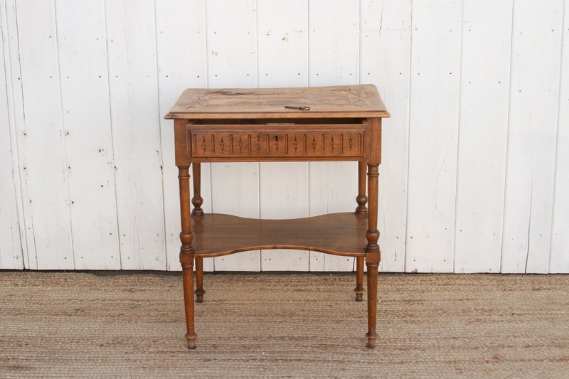 19th Century French Marquetry Table gallery