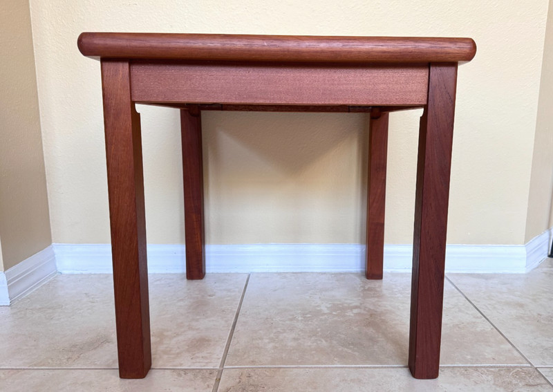 Mobelfabrikken Toften Danish Mid Century Modern Tile-Top Teak Side Table 21'' SQ gallery