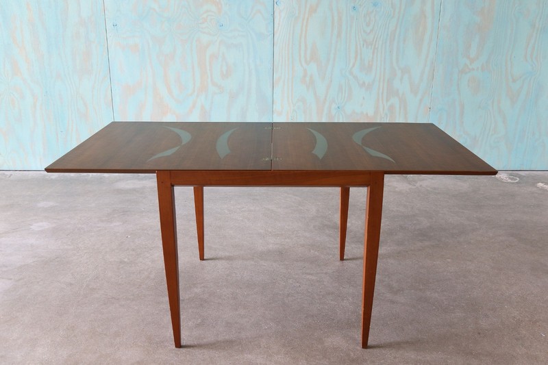 Bertha Schaefer (Attr) for Singer & Sons Flip Top Dining Table MCM 1950s gallery