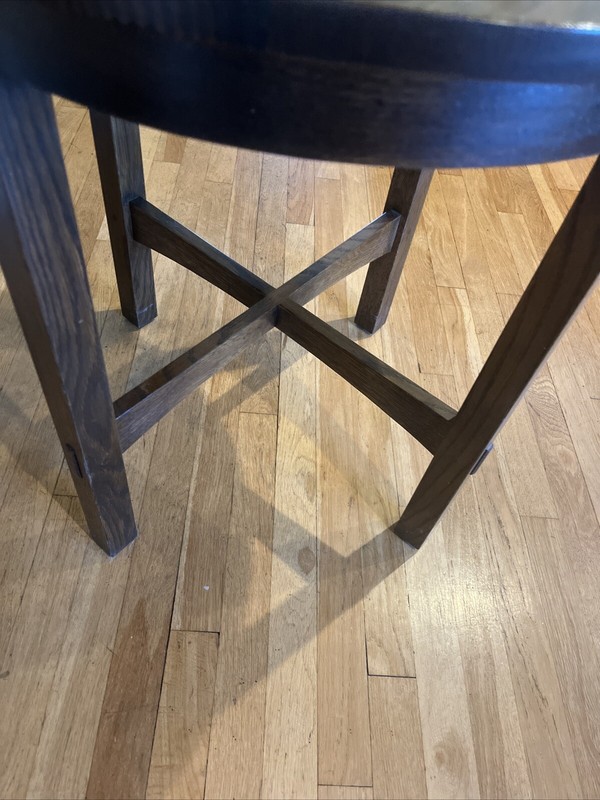 Stickley Mission Collection Oak Round Lamp Table gallery