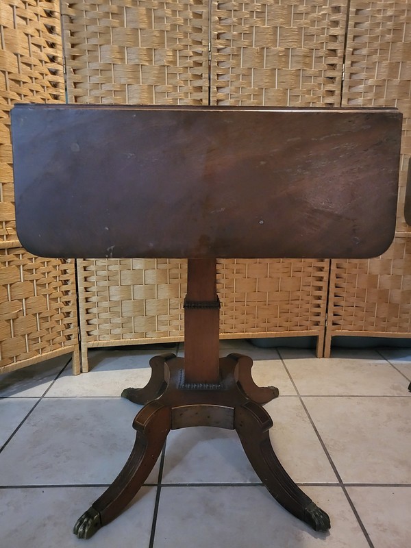 Regency Mahogany Pair Of Pembroke Drop Leaf Side Tables Vintage 1940's gallery