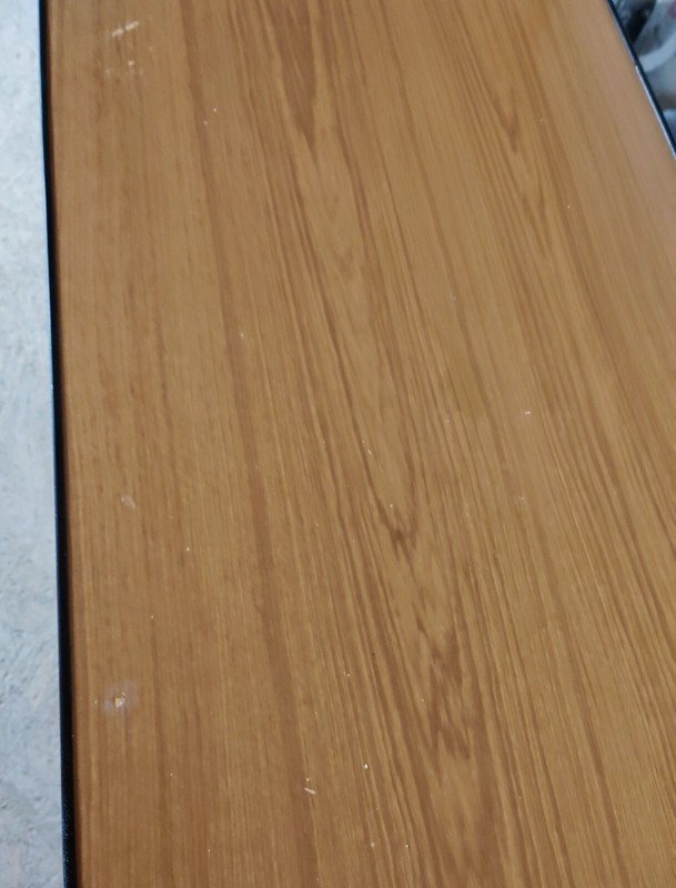 Mid Century Vintage Retro 1960s Coffee Table Side Formica Top + Dansette Legs gallery
