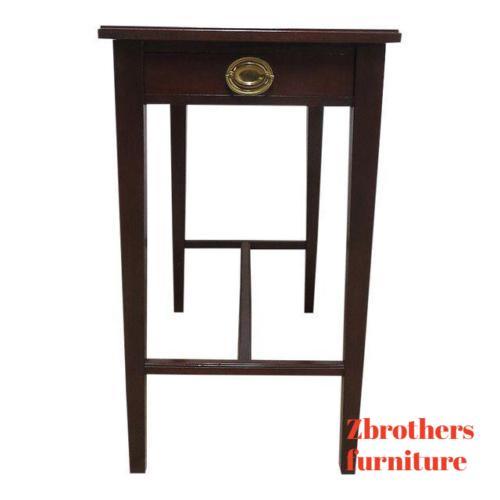 Antique Mahogany One Drawer Planter Lamp End Table Smoke Stand