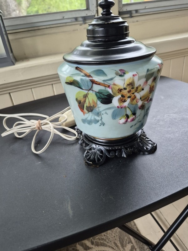 Vintage table lamp 1900's gallery