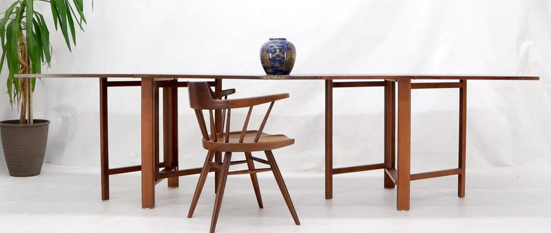 Danish Mid-Century Modern Rosewood Gate Leg Maria Dining Table Bruno Mathsson gallery