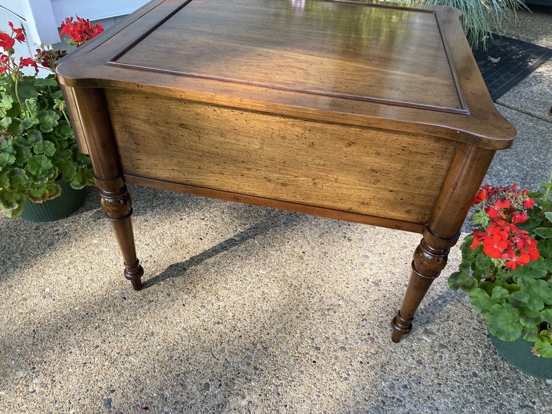 Vintage Hekman Large Single Drawer End Side Table Nightstand Very good condition gallery