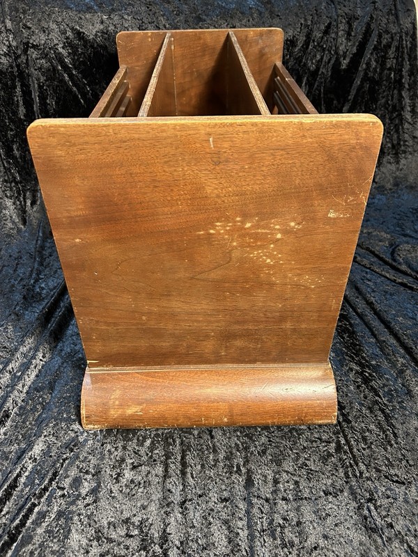 Vintage Imperial Grand Rapids Magazine MCM Newspaper Rack Deco # 2067 gallery