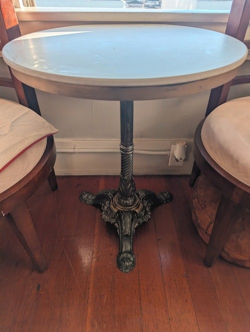 Museum-Grade Pierre Ouvrier & E. Ringuet Paris Bistro Table Rare WWII Survivor gallery