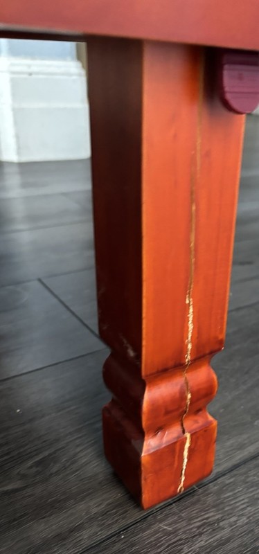 Vintage ASIAN KOREAN LOW PROFILE FOLDING LEGS WOODEN Dining COFFEE TEA TABLE gallery