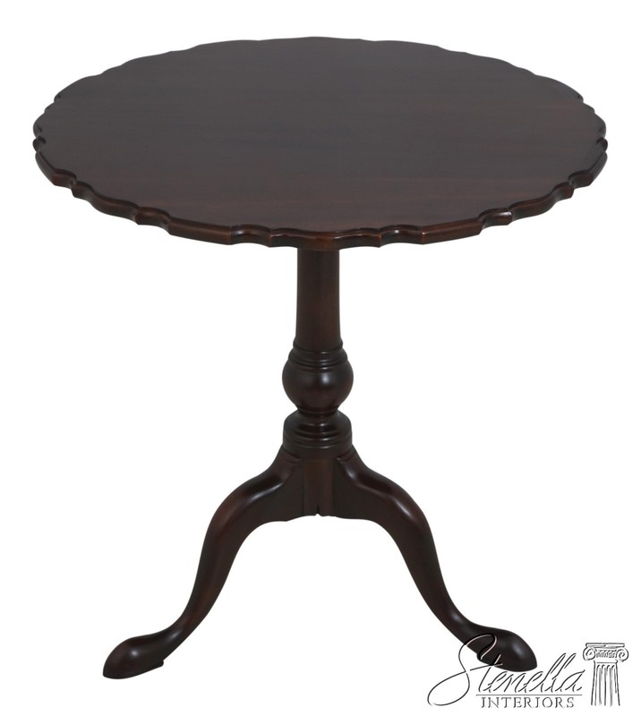71129: STICKLEY Pedestal Base Mahogany Lamp Table