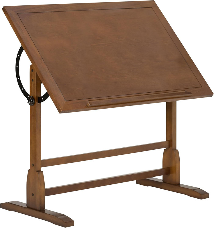 Studio Designs Vintage Drafting Table - Antique Design Solid Wood Drafting Table