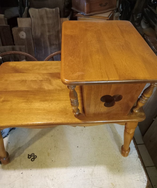Mid Century Ethan Allen Step End Table / Side Table (SET-158)
