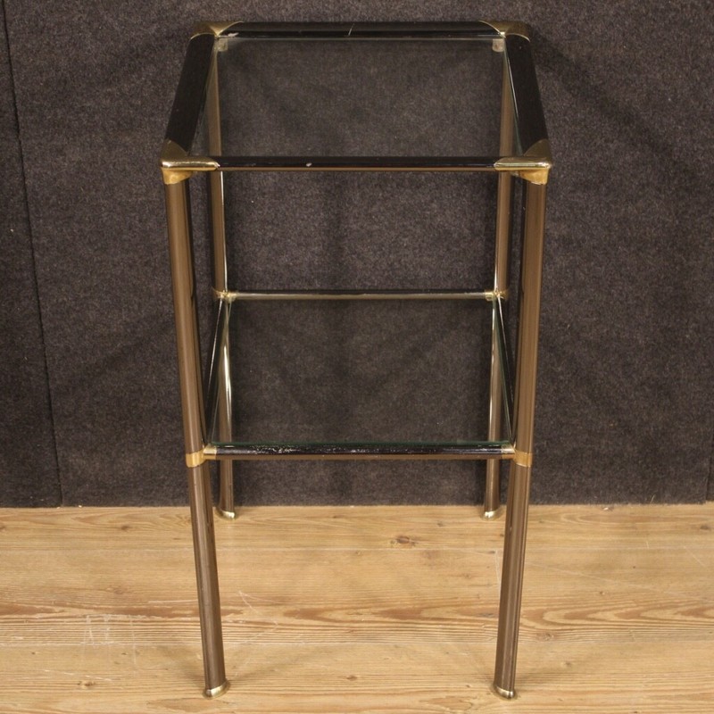 Side table design modern vintage 20th century furniture metal glass living room gallery