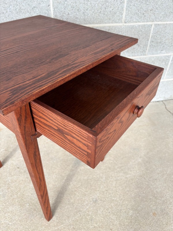 HUNT COUNTRY FURNITURE SHAKER STYLE OAK SINGLE DRAWER SIDE TABLE (FREE SHIPPING) gallery