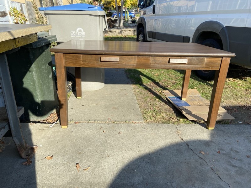 Vintage Wooden Desk Table gallery