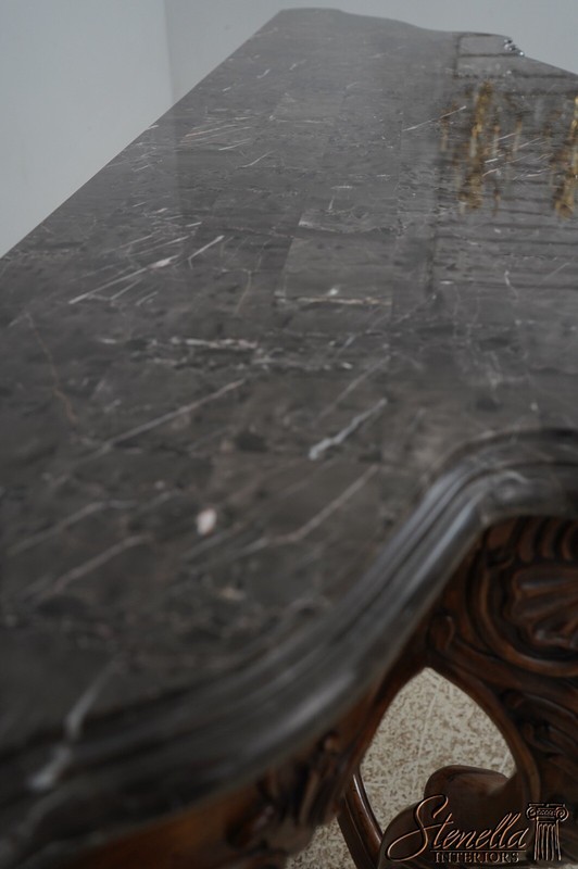 68054: Marble Top Italian Style Console Foyer Table 1 Of 2 gallery