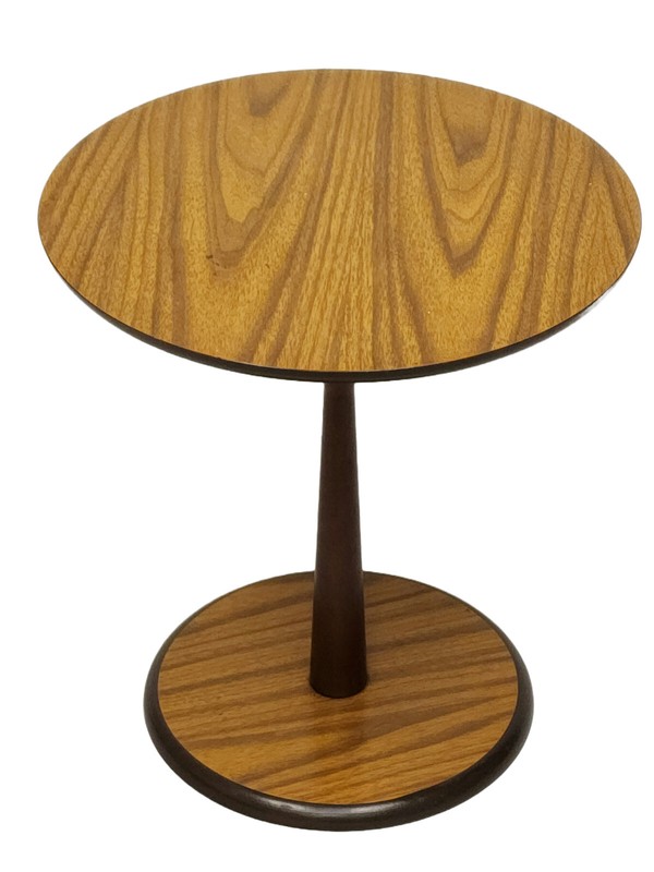 60’s SPACE AGE CHIC MODERN MID CENTURY MODERN ERA LAMINATED SIDE TABLE BY ARTEX