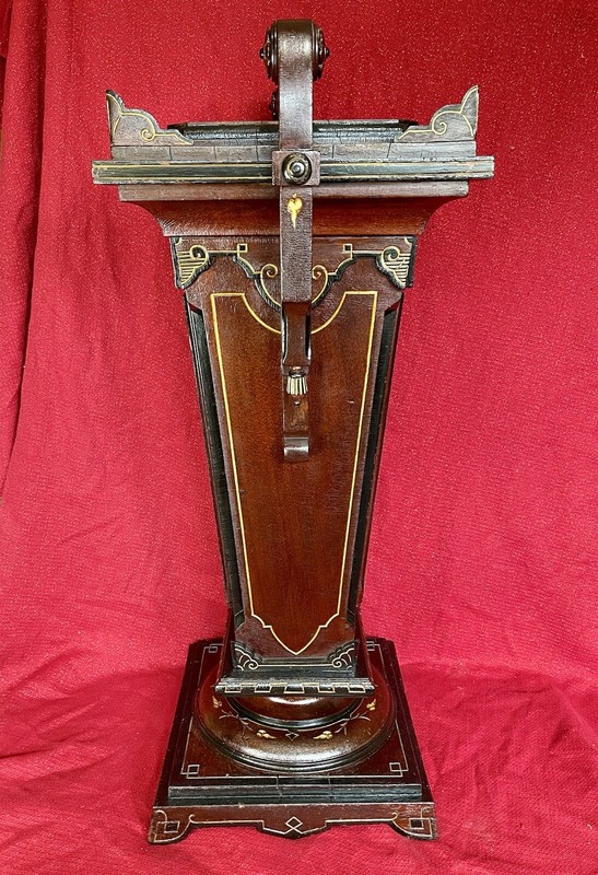 ANTIQUE VICTORIAN RENAISSANCE REVIVAL AESTHETIC Style Ornate Walnut Pedestal gallery