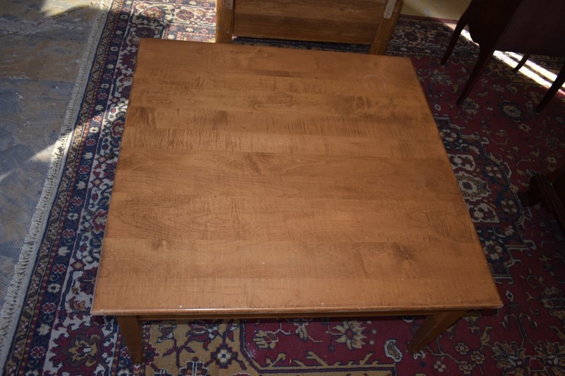 Solid Wood Maple Square Coffee Table gallery