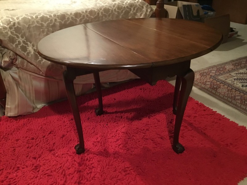 KITTINGER CW-134 Ball & Claw Colonial Williamsburg Double Drop Leaf Table