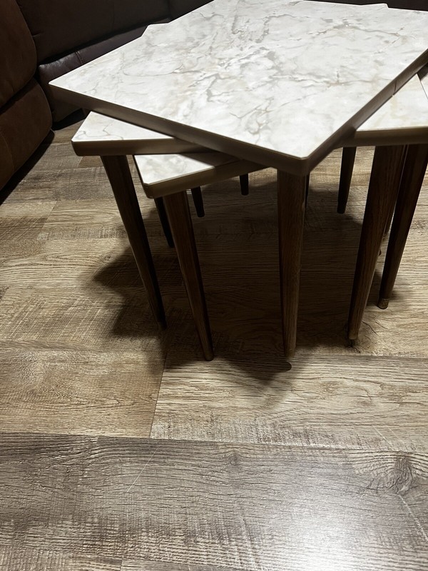 Mid Century Modern Square Stacking/Nesting Tables gallery