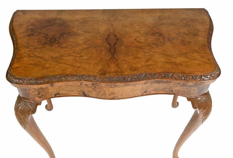 Antique Games Table by Epstein and Co - Walnut Card Tables gallery