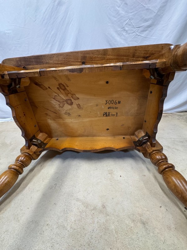 Vintage Solid Maple Dough Box End Tables Set of 2 Magazine Rack MCM Colonial gallery