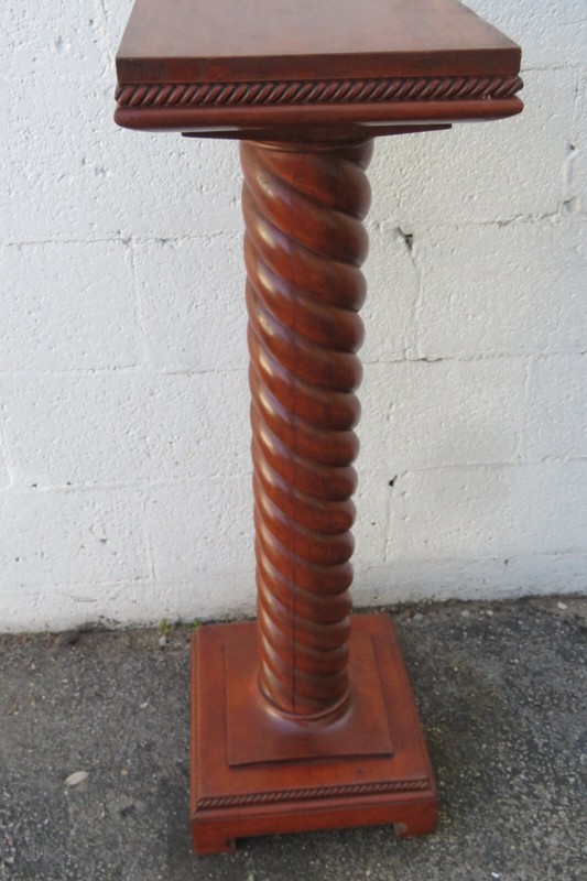 Early 1900s Spindle Plant Statue Stand 5896A gallery