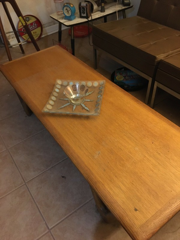 Warren Church for Lane Perception Mid Century Walnut & Oak Coffee Table – Short