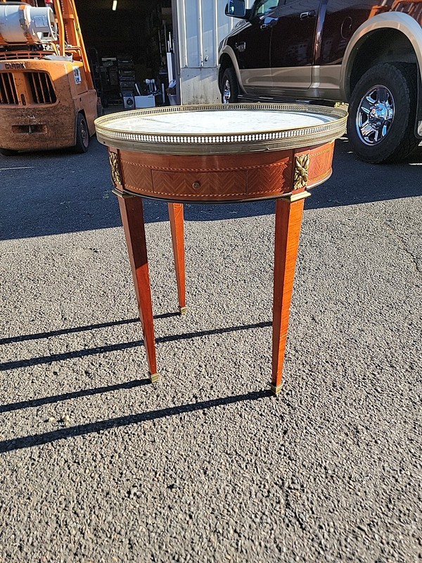 Antique Louis XVI Style Bouilloute Table / Neoclassical Side Table gallery