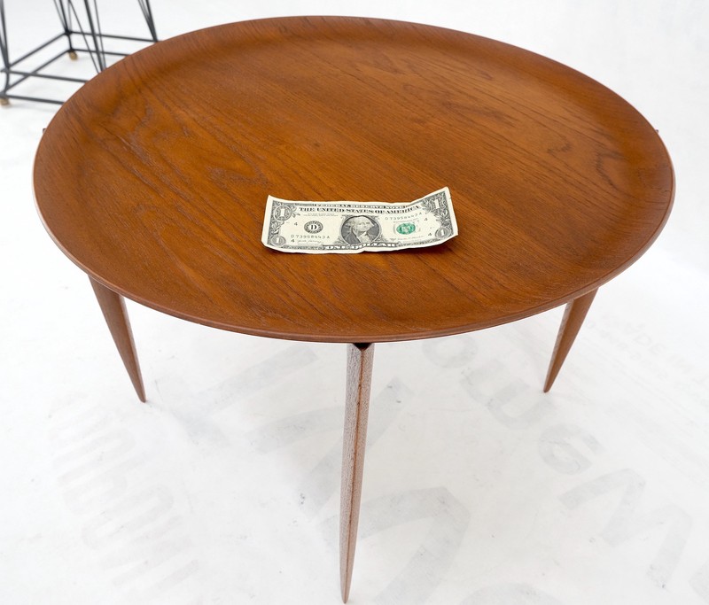 Fritz Hansen Danish Mid-Century Modern Folding Coffee Table Stand Tray Top Mint! gallery