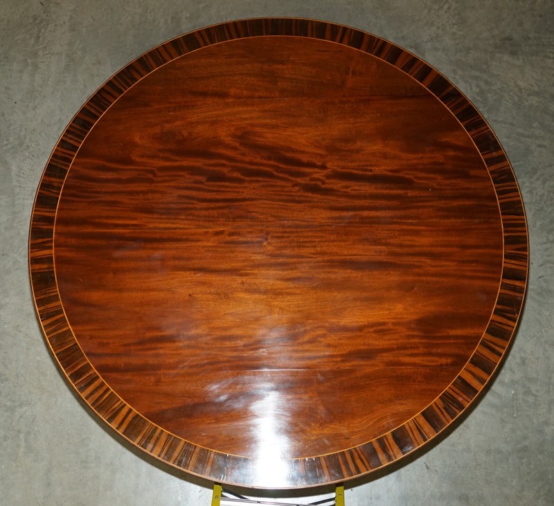 HUGE 12 PERSON ANTIQUE REGENCY 1810 IN THE MANNER OF THOMAS HOPE DINING TABLE gallery