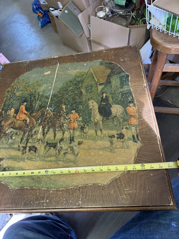 Vintage Bridge Tilt Top Table Bridge Tables & Novelties 1940s gallery
