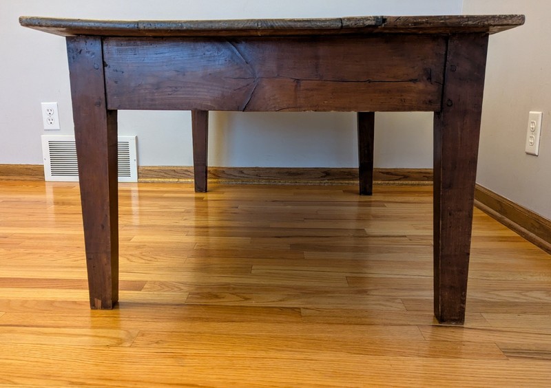 Antique Farmhouse Coffee Table With Patina gallery