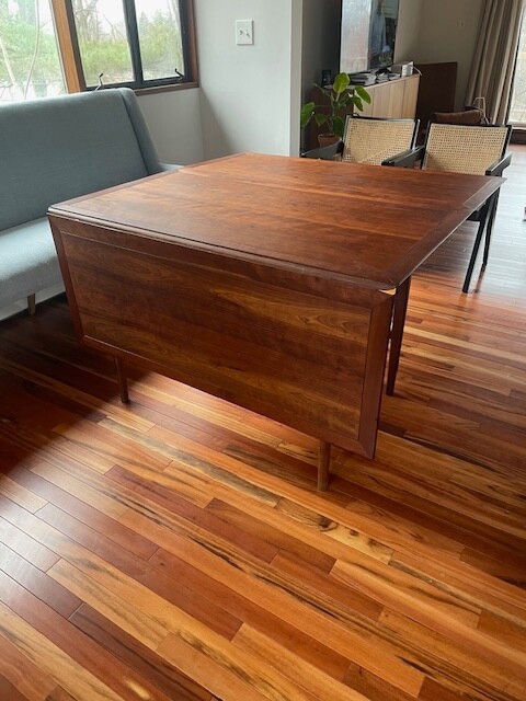 Danish Mid-Century Modern Drop Leaf Dining Table gallery