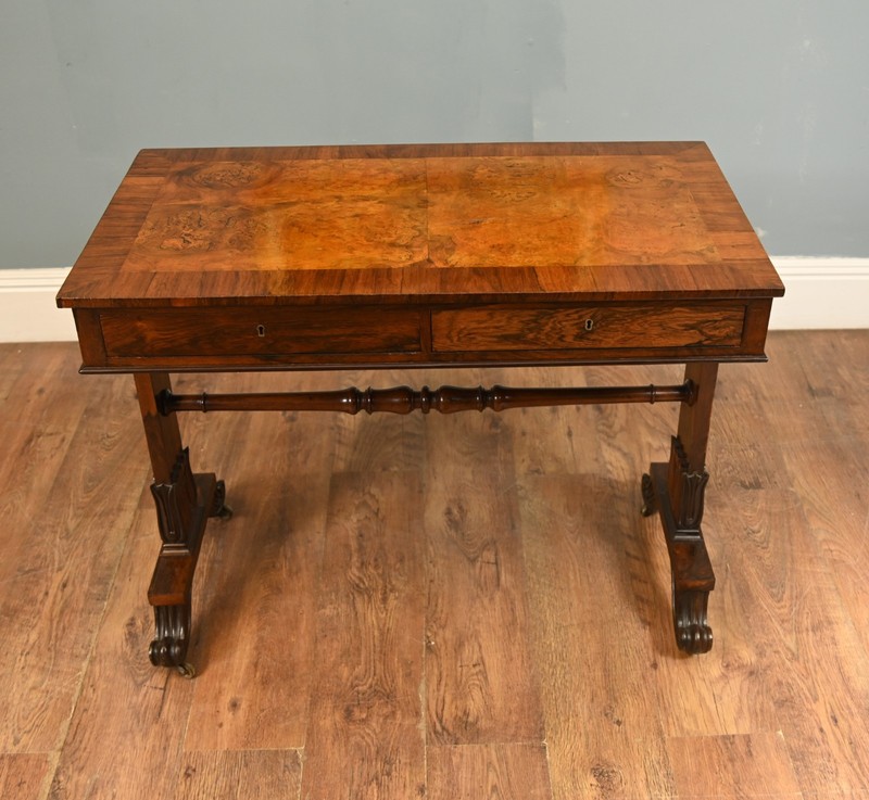 Regency Writing Table Walnut Desk 1820 gallery