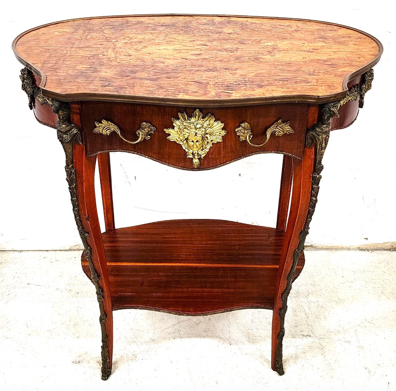 French Center Accent Lamp Table Louis XV Ormolu Mounts gallery