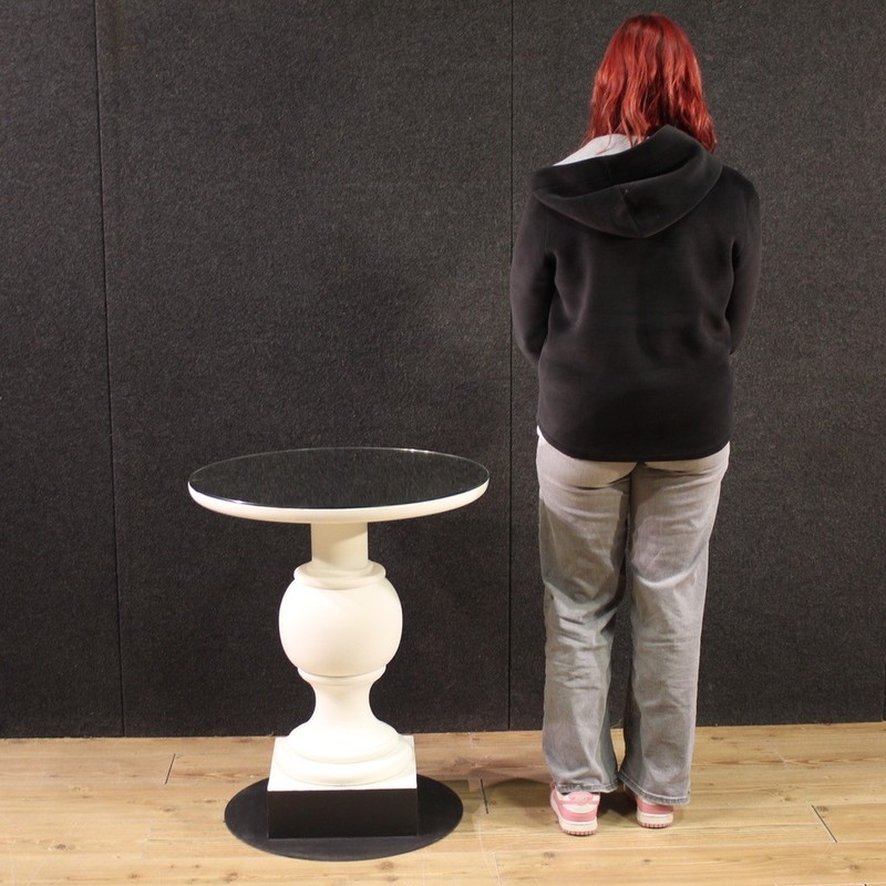 Small modern table furniture design white wood floor mirror xx century living room gallery