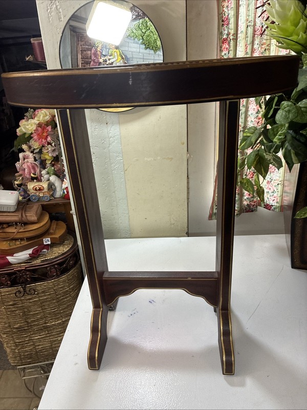 EARLY 19th cent. HAND PAINTED TRAY TOP COFFEE TABLE Antique French Style Table gallery