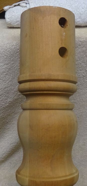 * Vintage- FANCY - CENTER Hardwood TABLE LEG - 17 1/4" Long - Pennsylvania House gallery