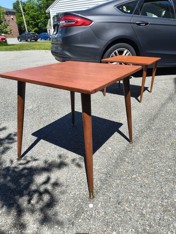 Pair of Mid Century Modern Stackable Coffee Tables gallery