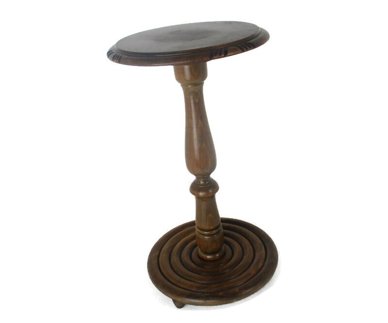 Side Wine Display Table Pedestal Plant Bonsai Flower Stand Gorgeous Base