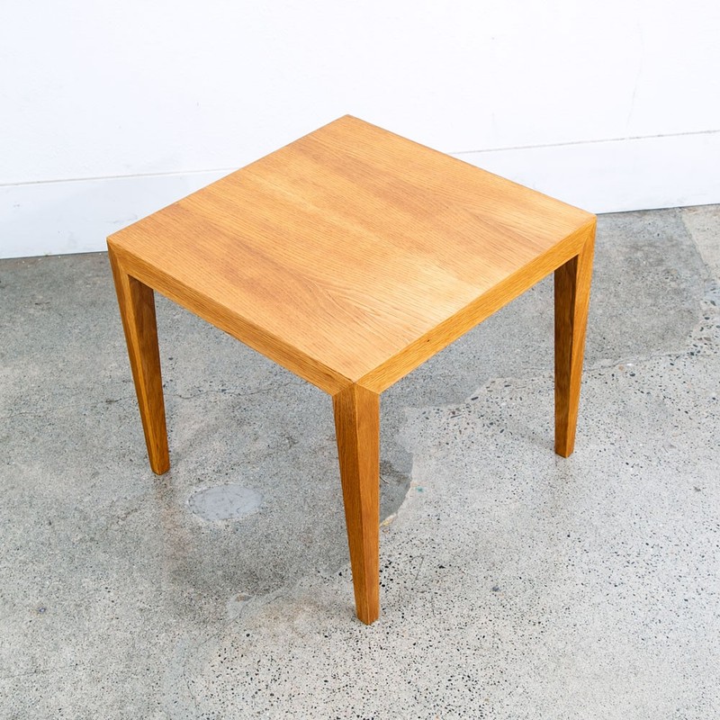 Mid Century Danish Modern End Table Severin Hansen Oak Side Nightstand NM Mcm gallery
