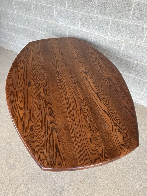 HUNT COUNTRY FURNITURE SOLID OAK 66" TRESTLE BASE DINING TABLE - (SEATS 6) gallery