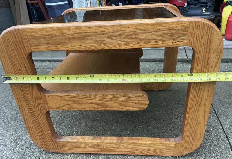 1970’s Lou Hodges style side table. gallery