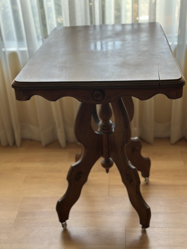 Victorian Eastlake Style Parlor Walnut Side Table gallery