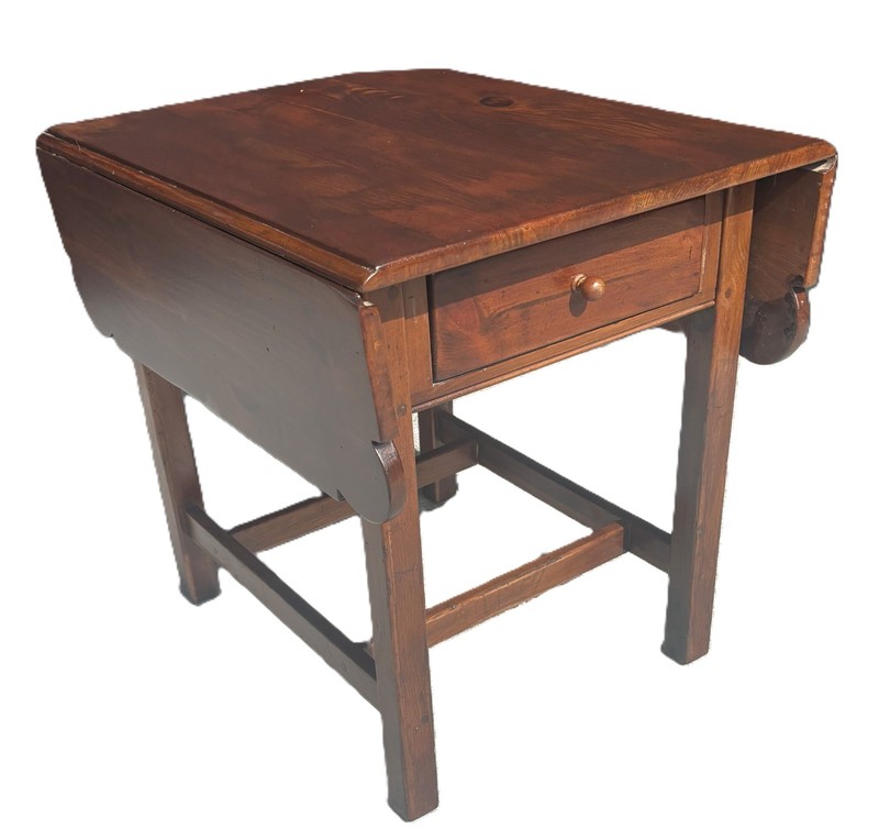 Vintage Ethan Allen Extendable Drop Leafe Pine End Table