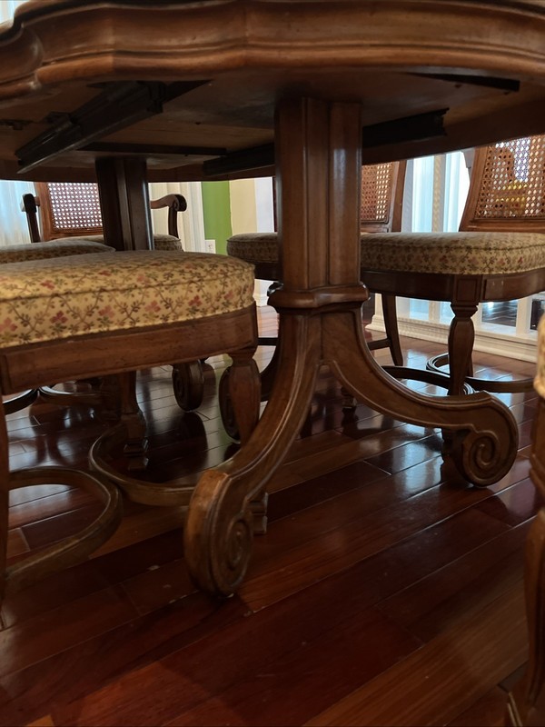THOMASVILLE Ceremony Collection Mediterranean Walnut Dining Table gallery